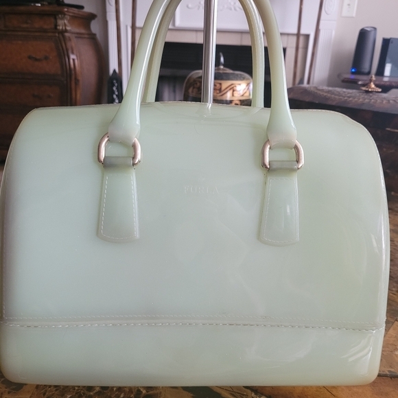Furla Candy Bag in Mint Green - Picture 2 of 9